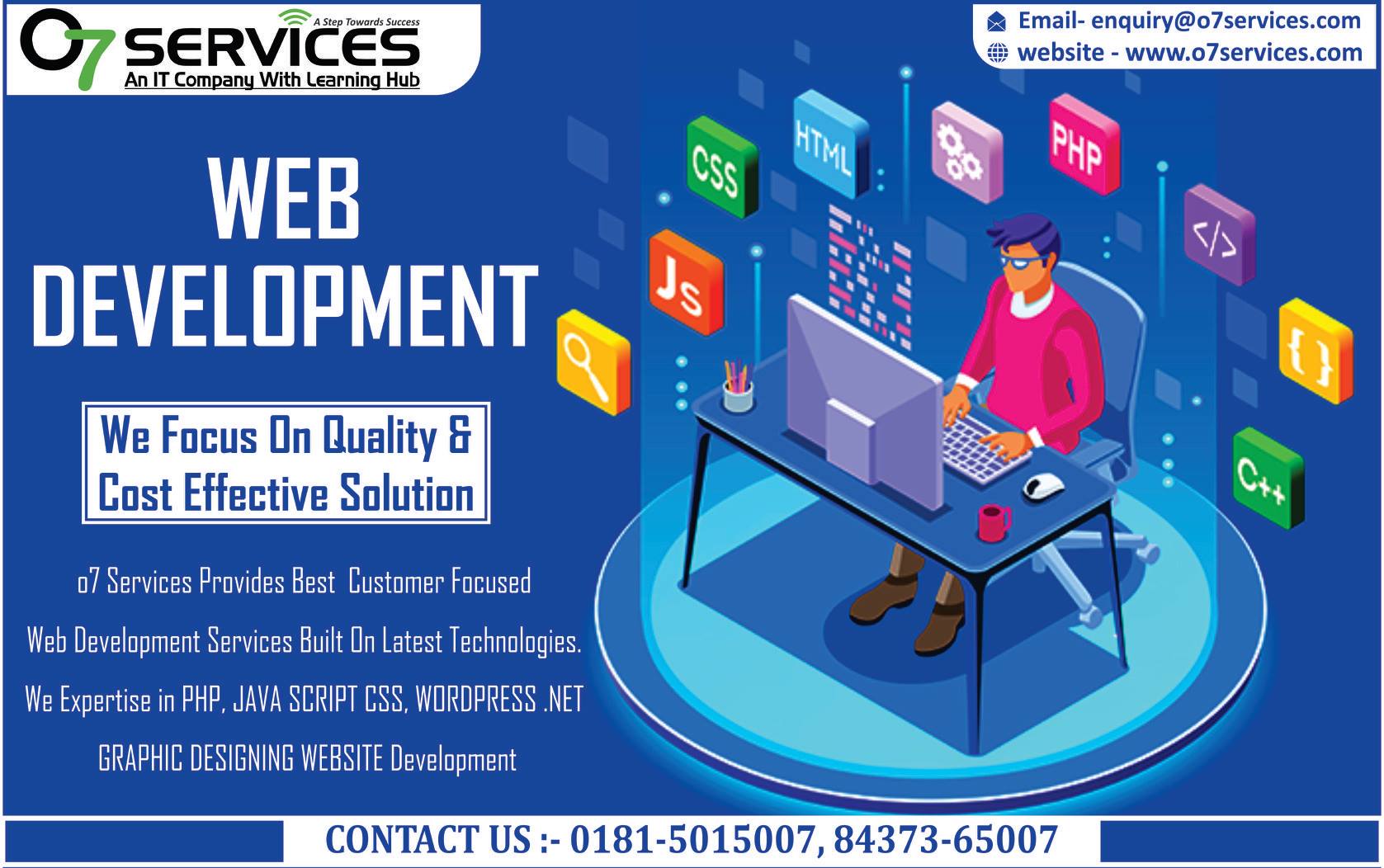 Best Web Development Training Course In Jalandhar, web development course with placement