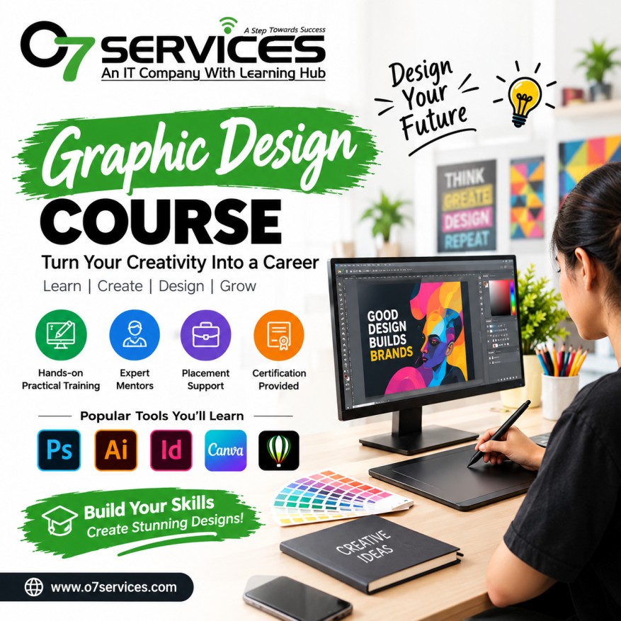 Graphic designing course at O7 Services, Jalandhar